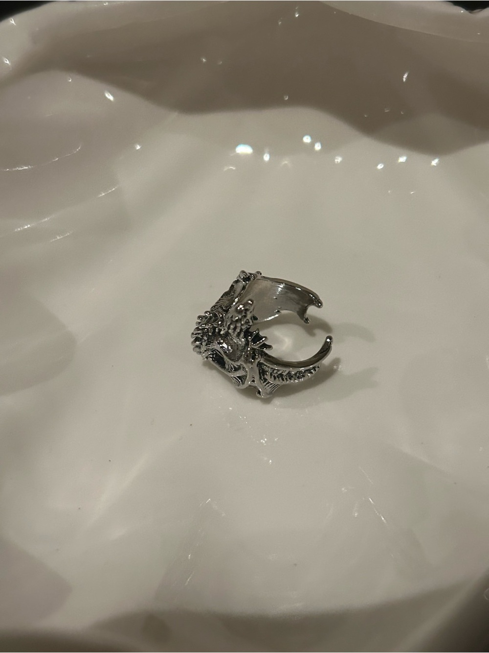 Sterling Silver Dragon Wrap Ring